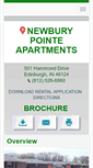 Mobile Screenshot of newburypointeapts.com